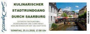 Kulinarischer Stadtrundgang durch Saarburg